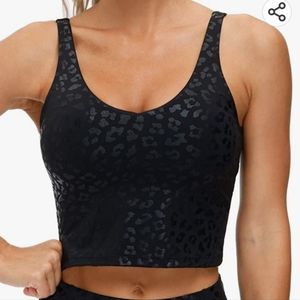 THREE Long Line Amazon Sports Bra Camisole Crop Top